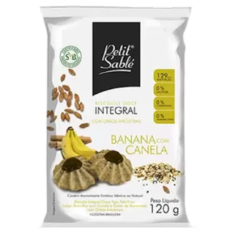 Oferta de Biscoito Petit Sable com Banana Canela 120G por R$5,05 em Macromix Atacado