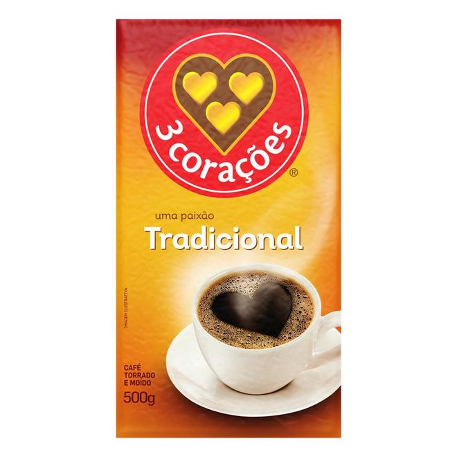 Oferta de Café Torrado E Moído 3 Corações Tradicional 500g por R$12,99 em Macro Atacado Treichel
