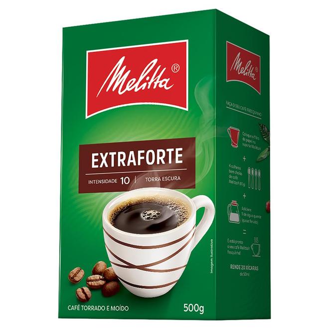 Oferta de Café Moído Melitta 500g Extra Forte por R$16,98 em Macro Atacado Treichel