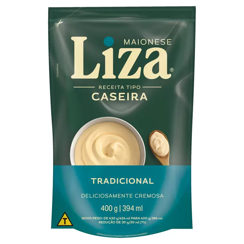 Oferta de Maionese Liza Caseira Tradicional Sachê 400g por R$4,99 em Macro Atacado Treichel