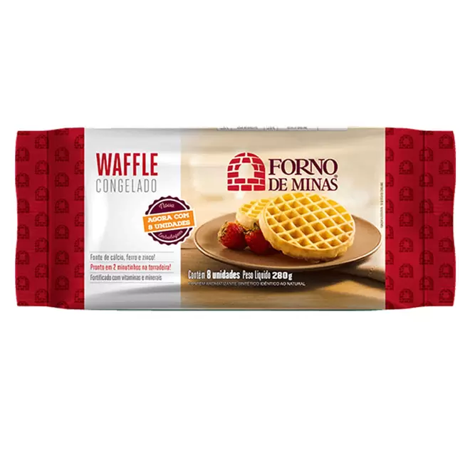 Oferta de Waffle Forno De Minas 280g por R$9,98 em Macro Atacado Treichel