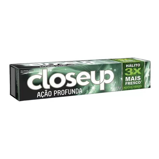 Oferta de Gel Dental Closeup Proteção 360 90g Menthol Paradis por R$3,99 em Macro Atacado Treichel