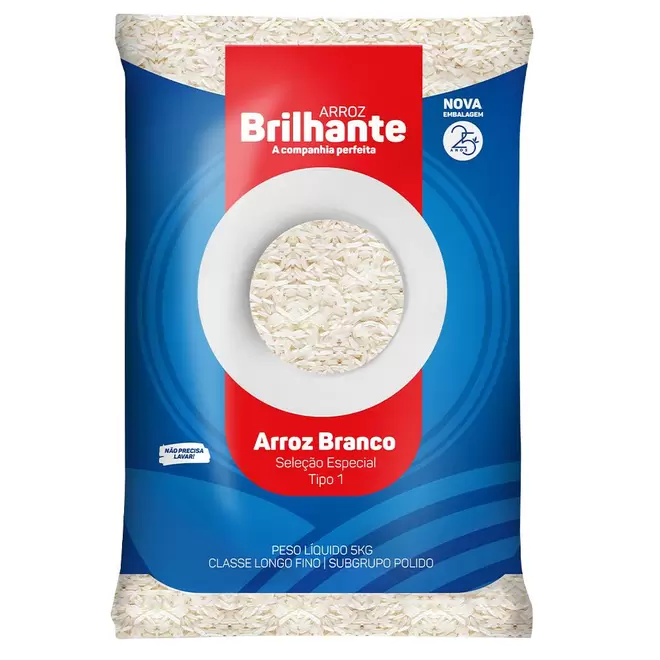 Oferta de Arroz Brilhante Tipo 1 Branco 5kg por R$24,98 em Macro Atacado Treichel