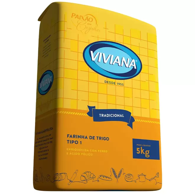 Oferta de Farinha De Trigo Viviana 5kg por R$15,98 em Macro Atacado Treichel