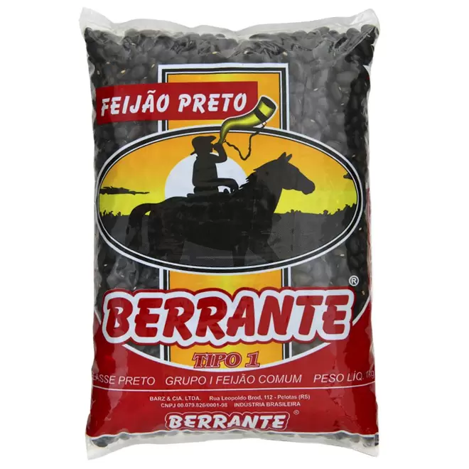 Oferta de Feijão Berrante Tipo 1 Preto 1kg por R$5,79 em Macro Atacado Treichel