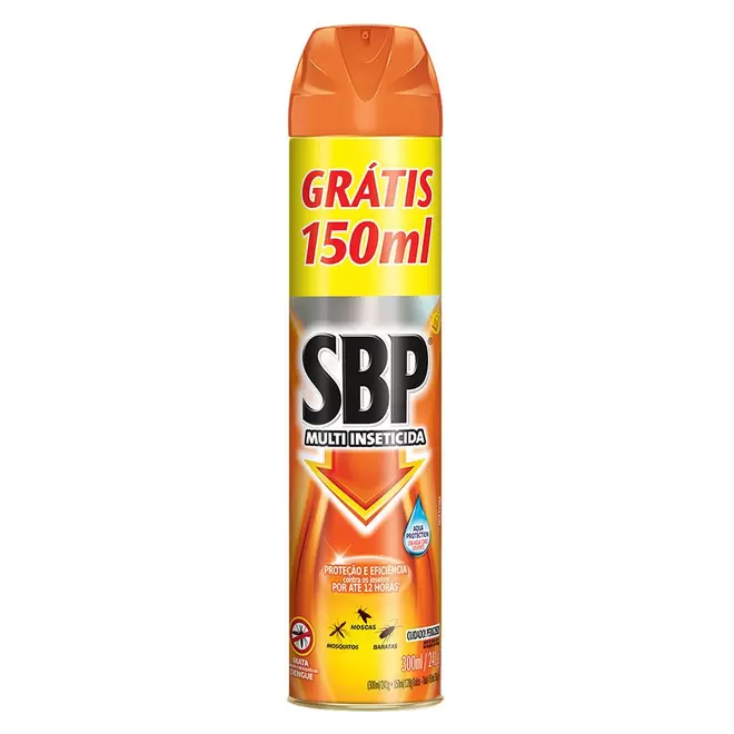 Oferta de Inseticida Aerossol Sbp Multi Inseticida Lv+ Pg- 450ml por R$16,49 em Macro Atacado Treichel