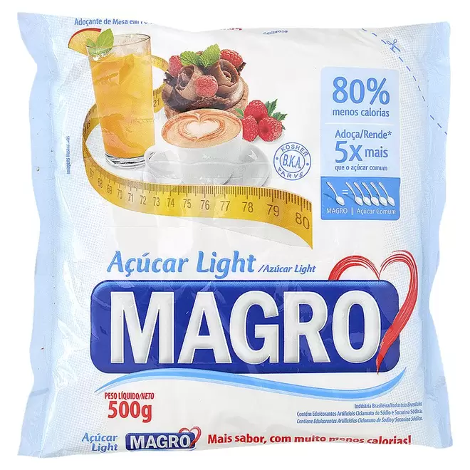 Oferta de Adoçante Magro Fit Pó Light 400g por R$7,99 em Macro Atacado Treichel