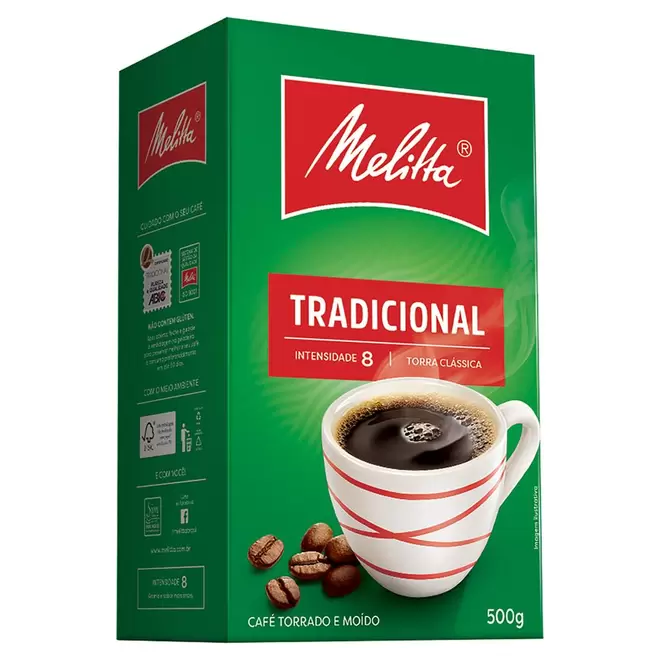 Oferta de Café Moído Melitta 500g Tradicional por R$19,79 em Macro Atacado Treichel