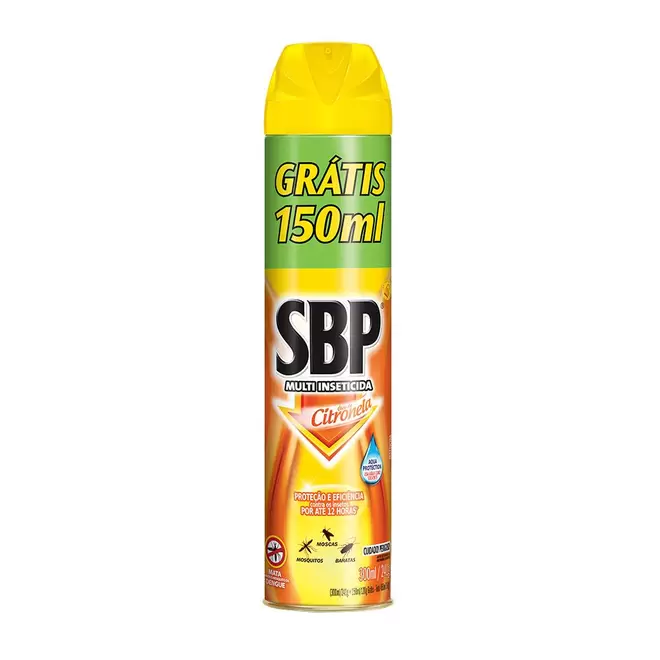 Oferta de Inseticida Aerossol Sbp Óleo Citronela Lv+ Pg- 450ml por R$12,98 em Macro Atacado Treichel