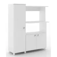 Oferta de Balcão Multiuso 3 Portas, Tecno Mobili Sienna BL3310, Branco, 96,5 cm por R$456,41 em Lojas TaQi