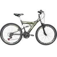 Oferta de Bicicleta Aro 26 Dupla Suspensão TK3 Track TB 300, 21 marchas, Preto por R$849 em Lojas TaQi