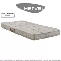 Oferta de Colchão Solteiro Herval Espuma D23 Extra Cores Diversas, 14x88x188 cm por R$253,11 em Lojas TaQi