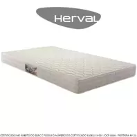 Oferta de Colchão Casal Herval Espuma Composta Bordado Frontier, 20x138x188 cm por R$863,01 em Lojas TaQi