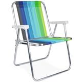 Oferta de Cadeira Alta Mor 002101 Aluminio Cor Sortida por R$75,9 em Lojas Lebes
