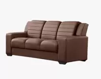 Oferta de SOFA 3L SF270 1,98MT TECIDO KORANO BARCELONA - MARROM por R$2642 em Lojas Guido