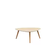 Oferta de MESA DE CENTRO CICLO TRIANGULAR TAMPO CHAMPAGNE - AMENDOA por R$1016 em Lojas Guido