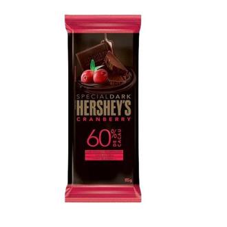 Oferta de Chocolate Amargo 60% Cacau Cranberry Special Dark Hersheys 85g por R$6,98 em Nagumo