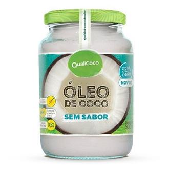 Oferta de Óleo de Coco Qualicoco sem Sabor 500Ml por R$32,98 em Nagumo
