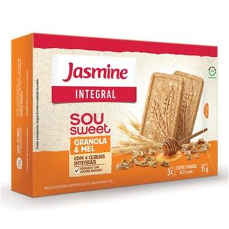 Oferta de Biscoito Integral Granola & Mel Sou Sweet Jasmine 75G por R$3,98 em Nagumo