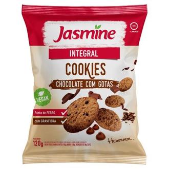 Oferta de Biscoito Cookie Vegano Integral Chocolate com Gotas de Chocolate Jasmine Pacote 120g por R$8,98 em Nagumo