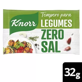 Oferta de Tempero Knorr 32G Zero Sal Legumes por R$4,98 em Nagumo