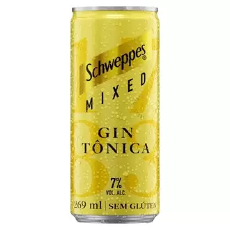 Oferta de Gin Tonica Schweppes Mixed 269ml por R$3,98 em Nagumo