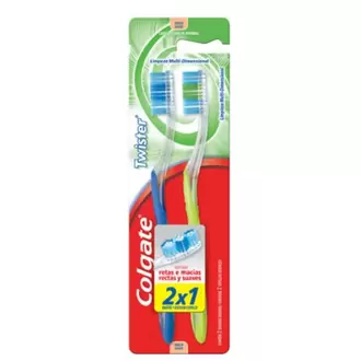 Oferta de Escova Dental Twister Macia Colgate 2un por R$14,39 em Nagumo