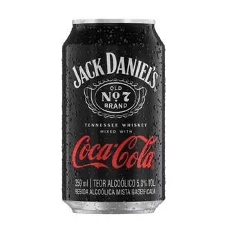 Oferta de Bebida Mista Jack Daniel's Com Coca-cola Jack And Coke 350ml por R$8,98 em Nagumo