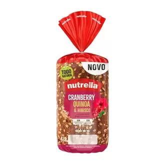 Oferta de Pão Cranberry, Quinoa & Hibisco Nutrella 350g por R$7,98 em Nagumo