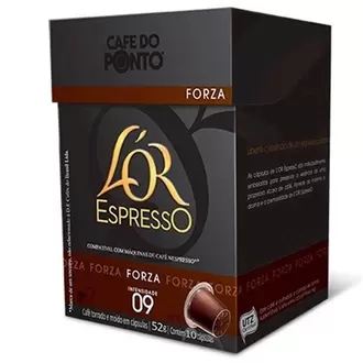 Oferta de Café em Cápsula do Ponto L'or Expresso Forza Caixa 52g por R$18,9 em Nagumo