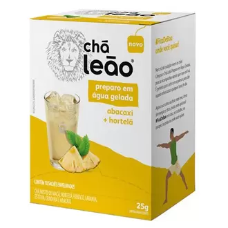 Oferta de Chá Cold Brew Abacaxi e Hortelã Leão 10un por R$9,98 em Nagumo