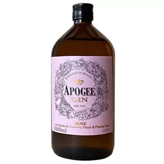 Oferta de Gin Brasileiro Rosé Apogee 1l por R$39,98 em Nagumo