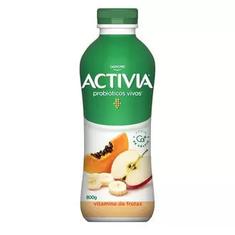 Oferta de Leite Fermentado Parcialmente Desnatado Sabor Vitamina de Frutas Activia 800g por R$10,98 em Nagumo