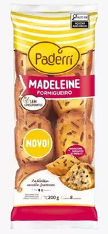 Oferta de Bolo Madeleine Formigueiro Paderri 200g por R$9,98 em Nagumo