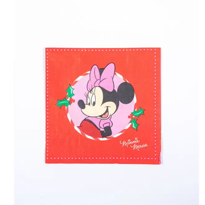 Oferta de Guardanapo de Papel Minnie Com Laco Colorido 33x33cm por R$19,9 em Niazi Chohfi