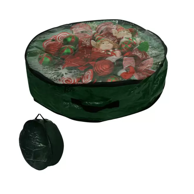 Oferta de Bolsa Para Guirlanda Natal Com Alca Verde 21cm 61d por R$49,9 em Niazi Chohfi