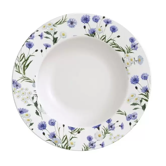 Oferta de Prato Raso Alicia Em Porcelana Decorada 27cm por R$19,9 em Niazi Chohfi