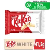 Oferta de Chocolate KITKAT 4 Fingers White 41,5g por R$2 em Nordestão