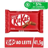 Oferta de Chocolate KITKAT 4 Fingers ao Leite 41,5g por R$2 em Nordestão