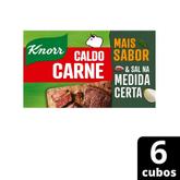 Oferta de Caldo Knorr Carne 57g 6 cubos por R$2,75 em Nordestão