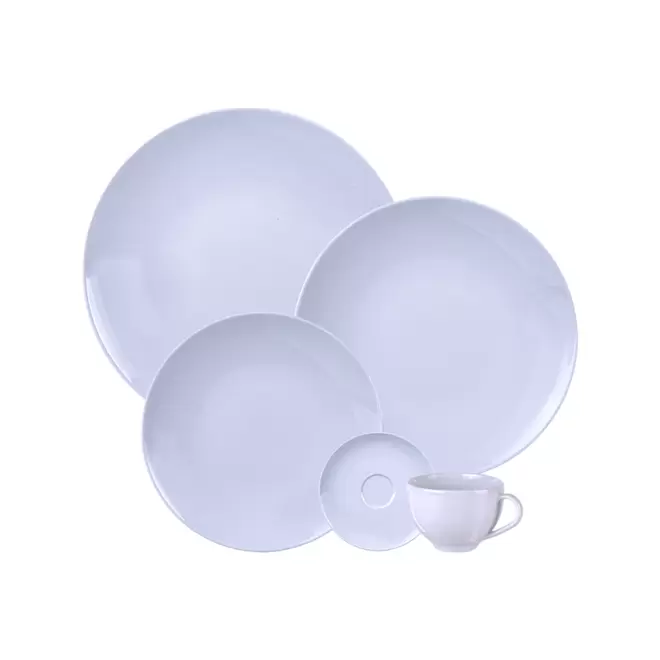 Oferta de Conjunto de Jantar Antonella em Porcelana Tramontina 20 Peças Branco por R$199,9 em Novo Mundo