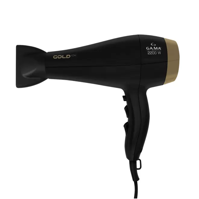 Oferta de Secador de Cabelo Gold Íon Gama Italy 2200W 2 Velocidades 3 Temperaturas Preto por R$249 em Novo Mundo