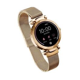 Oferta de Relógio Smartwatch Dubai Dourado Hr Leitura De Msg A Prova D Agua Es266 Atrio por R$229 em NovoLare