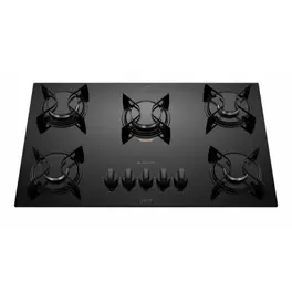 Oferta de Cooktop a Gás 5 Bocas com Mesa de Vidro Atlas U Top Preto Bivolt por R$481 em NovoLare