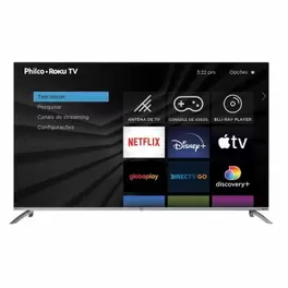 Oferta de Smart TV 58” Led 4K Philco PTV58G7UR2CSBL Roku Dolby Audio por R$2274 em NovoLare