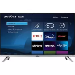 Oferta de TV Smart 32" LED Britânia HD BTV32G7PR2CSGBLH Dolby Áudio Quad Core por R$887 em NovoLare