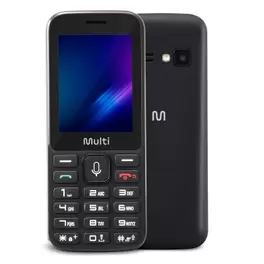 Oferta de Celular Multilaser ZAPP II Preto 2,4"  3G  KaiOS, Facebook, Whatsapp - P9161 por R$215 em NovoLare