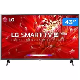 Oferta de TV Smart 43" LED LG Full HD 43LM6370PSB WiFi Bluetooth HDR ThinQ AI 3 HDMI por R$1655 em NovoLare