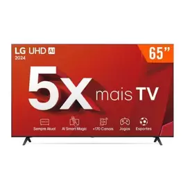 Oferta de Smart TV 65" 4K LG LED Ultra HD  65UT8050PSA ThinQ ai Alexa HDR10 3 hdmi 2 USB Wi-Fi Bluetooth por R$3352 em NovoLare