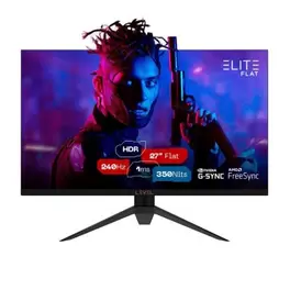 Oferta de Monitor Gamer 27"  Level Elite Flat ELED 1920x1080 240Hz 1Ms HDMI por R$1011 em NovoLare